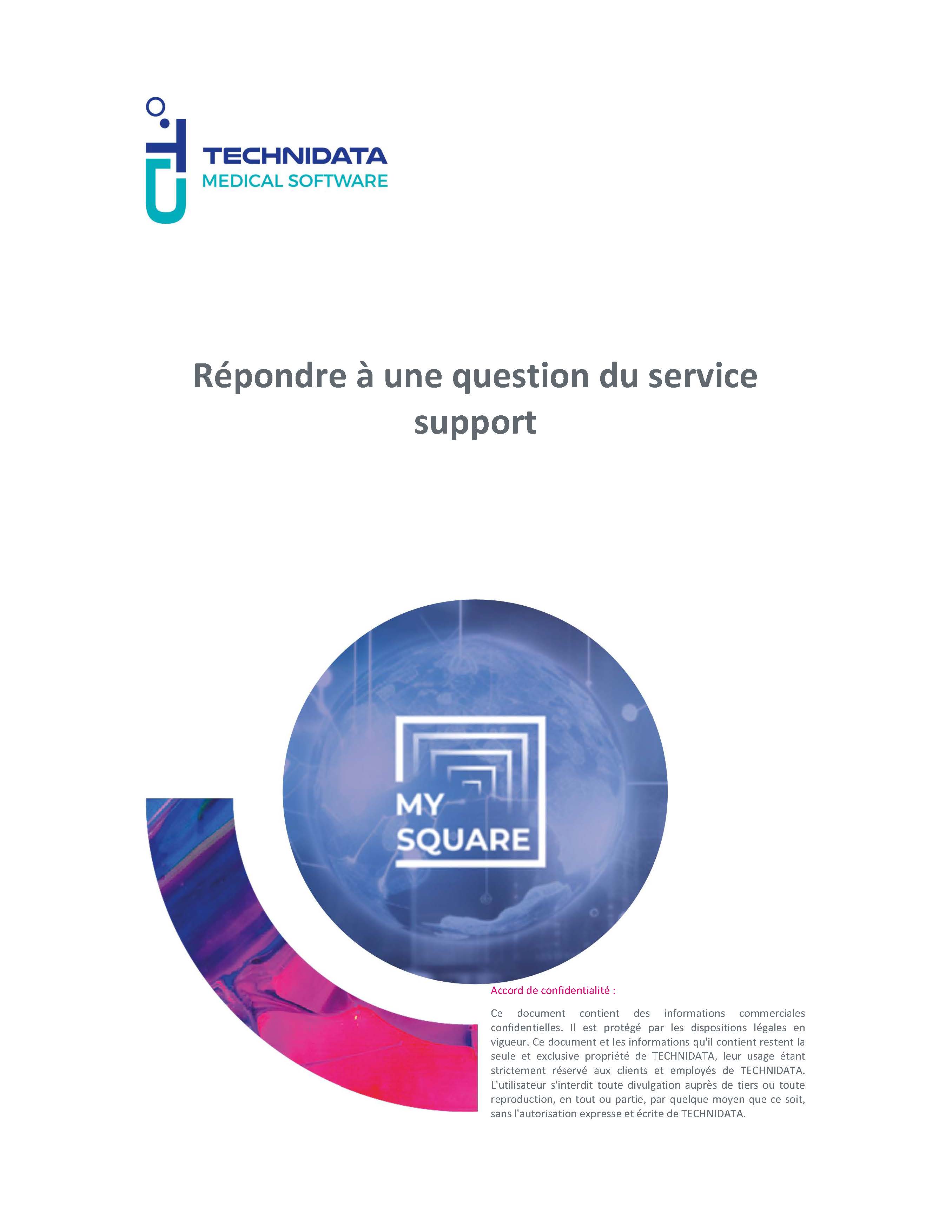 Service Support - Répondre à une question